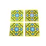 Ceramic Handmade Tiles for Wall (4 x 4-inch) - Pack of 4 (Yellow), 2 image