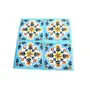 Ceramic Handmade Tiles for Wall (4 x 4-inch) - Pack of 4 (Skya Blue), 2 image