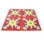Ceramic Handmade Tiles for Wall (4 x 4-inch) - Pack of 4 (Red), 2 image