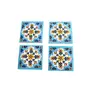 Ceramic Handmade Tiles for Wall (4 x 4-inch) - Pack of 4 (Skya Blue), 4 image
