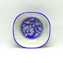 Blue Art Pottery Antique Unique Ceramic Decorative Bowl (10 x 10 x 5 cm), 3 image