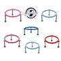 Plastic Glister Pot Stainless Steel Legs Single Ring Matka Stand -5 Pieces, 4 image