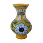 Ceramic Flower Vase (6 cm x 6 cm x 10 cm Yellow), 4 image
