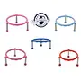 Plastic Glister Pot Stainless Steel Legs Single Ring Matka Stand -5 Pieces, 5 image