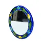 Light Blue & Ceramic Pottery Mirror, 3 image