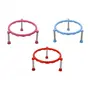 Plastic Glister Pot Stainless Steel Legs Single Ring Matka Stand -3 Pieces, 2 image