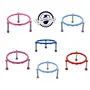 Plastic Glister Pot Stainless Steel Legs Single Ring Matka Stand -5 Pieces, 6 image