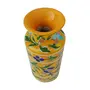 Ceramic Flower Vase (7.5 cm x 10 cm x 16 cm Yellow), 2 image