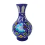 Ceramic Flower Vase (12.5 cm x 12.5 cm x 20 cm Blue), 3 image