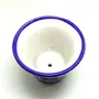 Blue Art Pottery Ceramic Decorative Vase (8cm x 10cm 6cm), 4 image