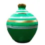 Mitti Cool Brown gullak Pack of 2 (Color - Green & Blue), 3 image