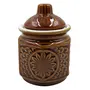 Ceramic/Stoneware martban in (Medium Size) (1 Pc) - 500 ml Ceramic Pickle Container Oil Container Spice Container Egg Container Tea Coffee & Sugar Grocery Container Utility Box, 2 image
