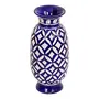 Blue Art Pottery Ceramic Unique Handmade Decorative Vase (7.62 cm x 7 cm x 15.24 cm), 3 image