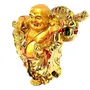 Exclusive Standing Laughing Buddha Medium Statue 5-inch Golden, 3 image