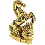 Vastu Very Lucky Single Horse Idol Small Size - Gold Colour (6 cm), 2 image