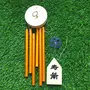 Vastu 6 Pipes Rods Wooden Wind Chime for Balcony with Good Sound for Positive Energy, 3 image