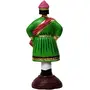Tanjore King Raja Raju Dancing Golu Doll Show Piece Made of Paper Mache Multi Colour, 4 image