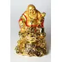 J.P Retail Laughing Buddha with Money Frog on Bed of Wealth for Money Success and happpiness, 3 image
