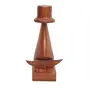 Handmade Wooden Nose Shaped Spectacle Holder with Hat, 3 image