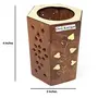 Wooden Pen Stand (Brown) Buy 1 Get 1 Free, 5 image