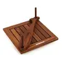 Wooden Beautiful Design 2 Compartments Wooden Napkin Holder Size(7.5 x7.5 x3.1) Inch, 4 image