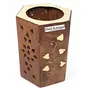 Wooden Pen Stand (Brown) Buy 1 Get 1 Free, 3 image