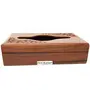 Wooden Tissue Box with Brass and Carving Work, 4 image