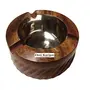 Wooden Antique Ashtray with Beautifully Handicrafts Design, 3 image