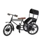 Wrought And Cast Iron Rickshaw Miniature Showpiece (30 x 12 x 21 cm Black), 4 image