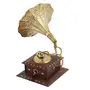 Handmade Wooden Vintage Dummy Gramophone Player Replica, 3 image