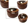 Wooden Antique Ashtray with Beautifully Handicrafts Design, 5 image