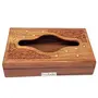 Wooden Tissue Box with Brass and Carving Work, 2 image