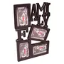 Wooden and Antique Wall Hanging Family Photo Frame 4 in 1, 2 image