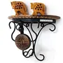 Wood & Wrought Iron Hand Carved Big Wall Bracket, 3 image