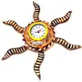 Wooden Antique Rising Sun Analog Wall Clock, 2 image