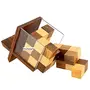 Handmade Indian Rubik's Cube Block with Stand Puzzle - Soma Cube for Kids - Travel Game for Families - Unique Gift for Children, 2 image
