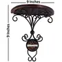 Handicrafted Beautiful Wood & Wrought Iron Fancy Wall Bracket/Shelve for Living Room Decoration, 6 image