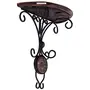 Handicrafted Beautiful Wood & Wrought Iron Fancy Wall Bracket/Shelve for Living Room Decoration, 3 image
