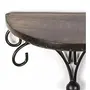 Wooden & Wrought Iron Wall Bracket/Rack Shelves Pack of 2, 4 image