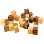 Handmade Indian Rubik's Cube Block with Stand Puzzle - Soma Cube for Kids - Travel Game for Families - Unique Gift for Children, 4 image