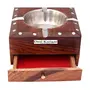 Wooden Antique Ashtray with Cig. Case Pack of 2, 3 image