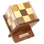 Handmade Indian Rubik's Cube Block with Stand Puzzle - Soma Cube for Kids - Travel Game for Families - Unique Gift for Children, 5 image