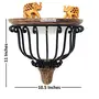 Beautiful Wrought Iron Wall Hanging Shelves a Unique Wall Decor, 5 image