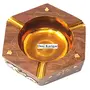Wooden Ash Tray Showpiece with Brass Work, 3 image