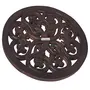 Antique Wooden Wall Decor Round Shaped Panel Size (LxBxH-28x2x28) cm, 3 image