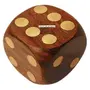 Wooden Paper Weight Dice Home Office Decor Handicraft Gift, 2 image