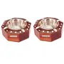 Brown Wooden Octagonal Ashtray (Pack of 2), 2 image