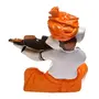 India Polyresine Ganesha Playing Guitar, 6 image