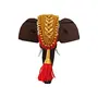 Handmade Temple Elephant Head Handicraft (Carved from Mahogany Wood) 6 Inches, 3 image