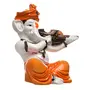 India Polyresine Ganesha Playing Guitar, 4 image